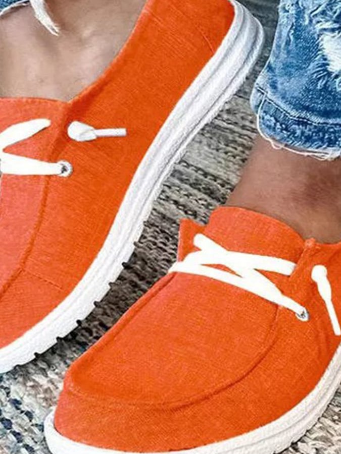 Solid Color Casual Shoes
