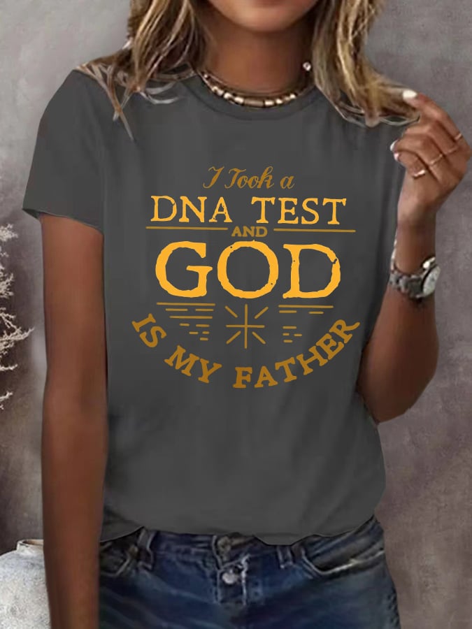 Women's Faith Printed Short-Sleeved T-Shirt