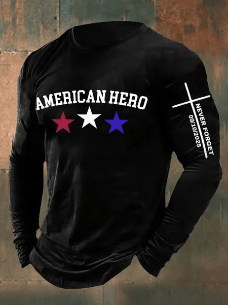 Men's American Hero Printed Shirt