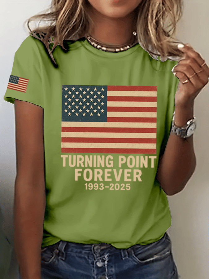 Women's Hot Spot Print Crew Neck T-Shirt