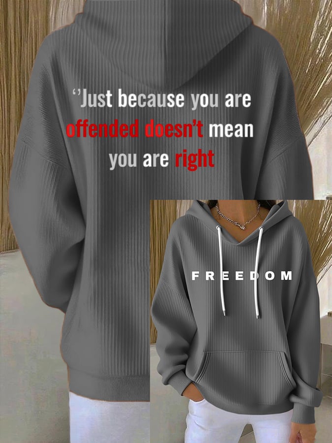 Women's Freedom Printed Hoodie
