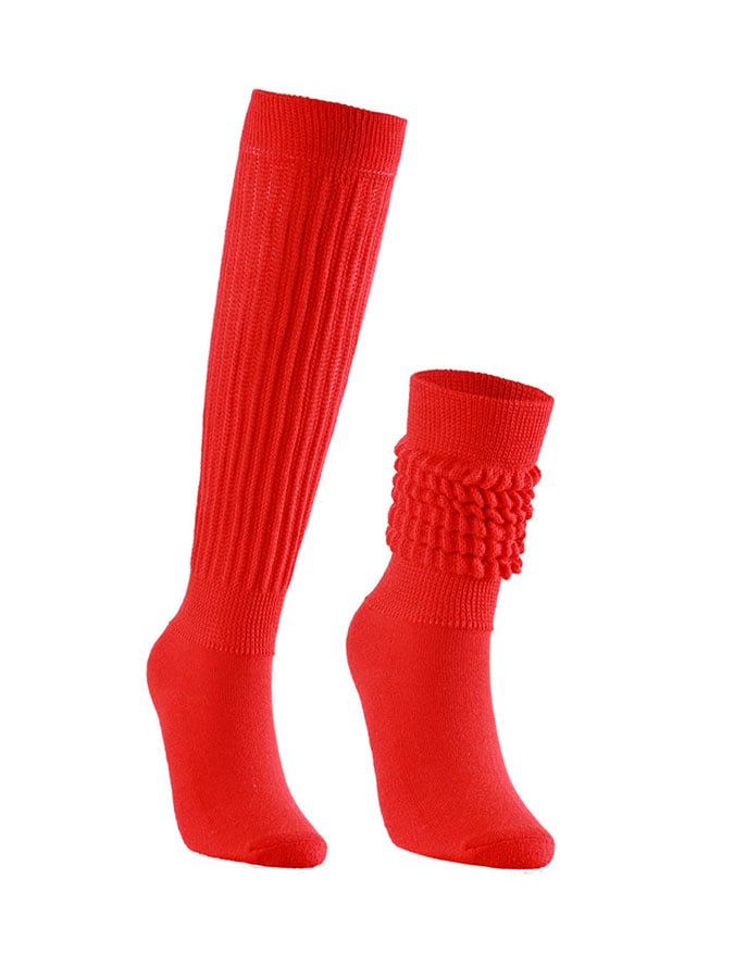 Solid Color Knitted Bubble Socks