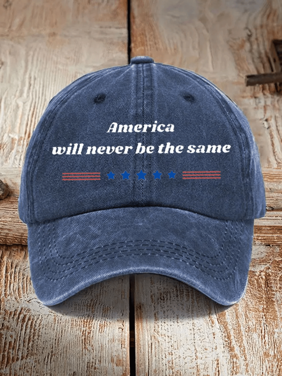 Retro America Will Never Be The Same Print Baseball Cap