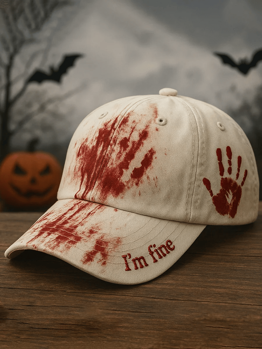 Unisex Vintage Halloween Print Hat