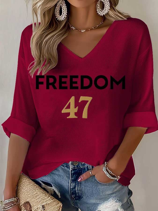 Women's Commemorative Leader Print Waffle T-Shirt