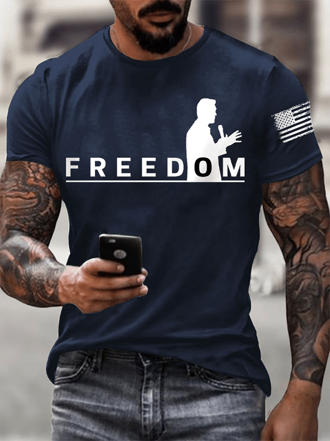 Men's FREEDOM short-sleeved T-shirt