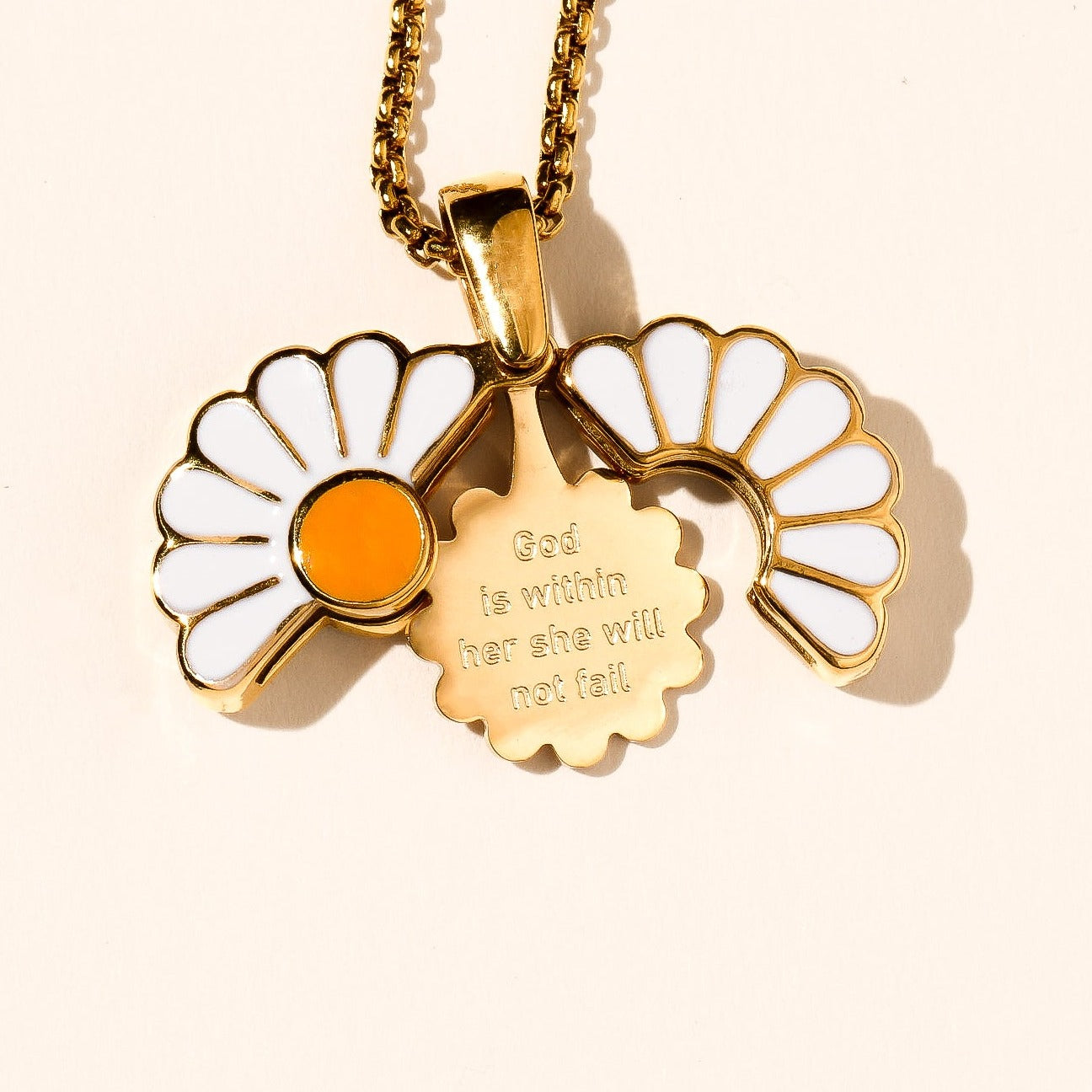 Daisy Locket - Stainless Steel Necklace