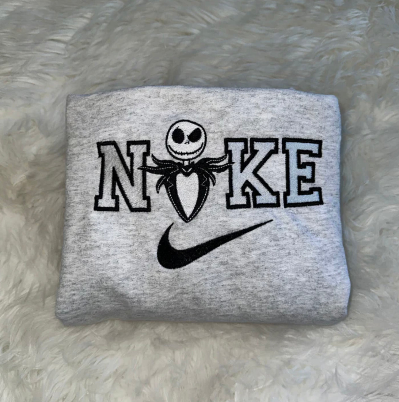 Jack Skellington Embroidered Crewneck