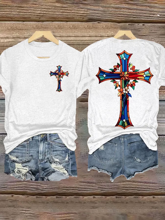 Women's Faith Printed Casual T-shirt