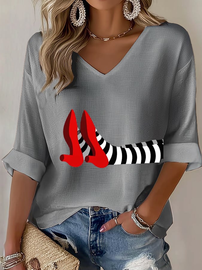 Women's Halloween Print T-Shirt