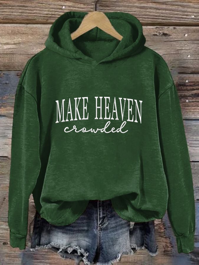 Women'S Casual Faith Print Sweatshirt