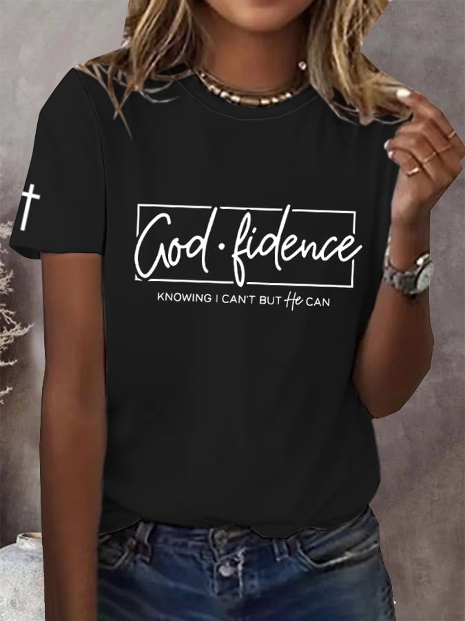 Women's Faith Printed Short Sleeve T-Shirt