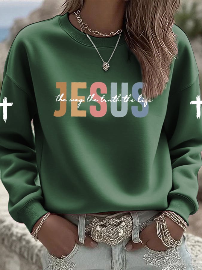 Women's Casual Jesus Truth Sweatshirt