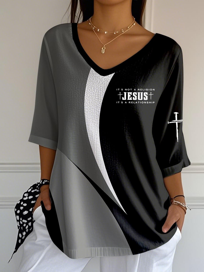 Women's Casual Faith Cotton And Linen Top