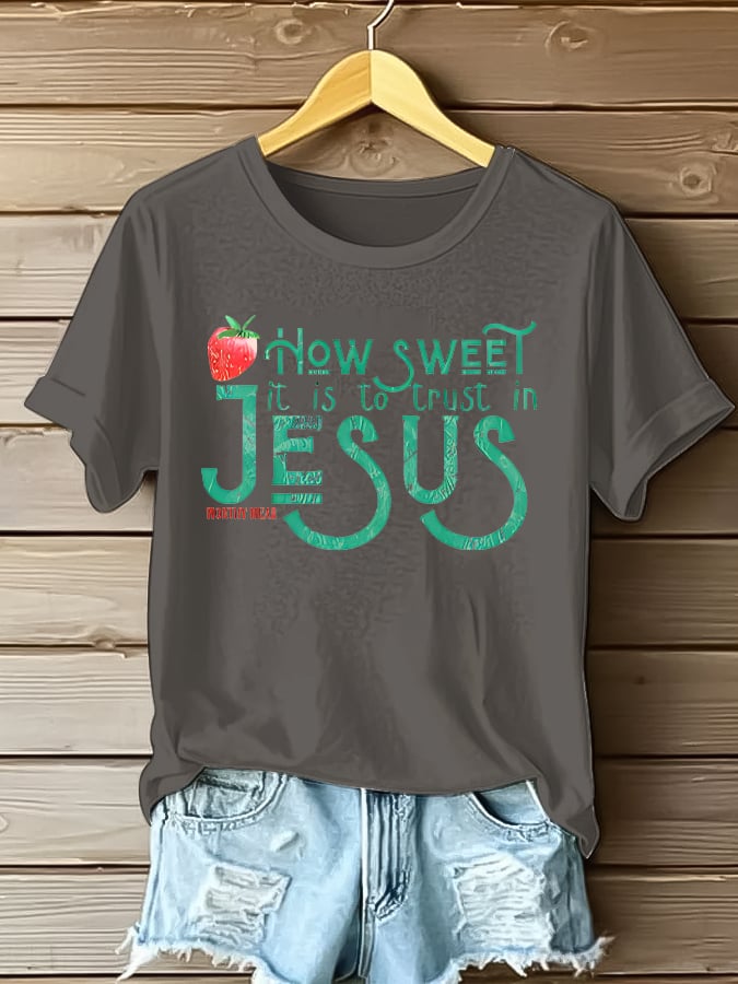 Women'S Casual Faith Short Sleeve T-Shirt