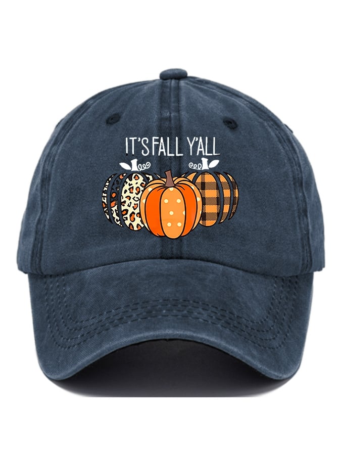 Love Fall Y'all Print Baseball Cap