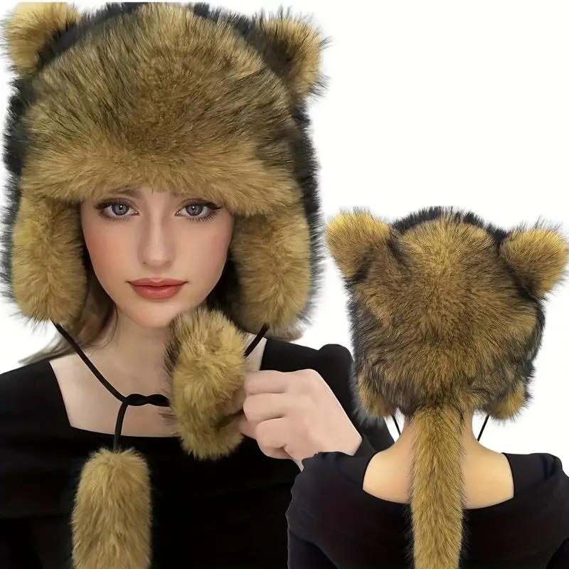 🔥BUY 2 FREE SHIPPING🔥 Handmade Imitation Raccoon Fur Hat