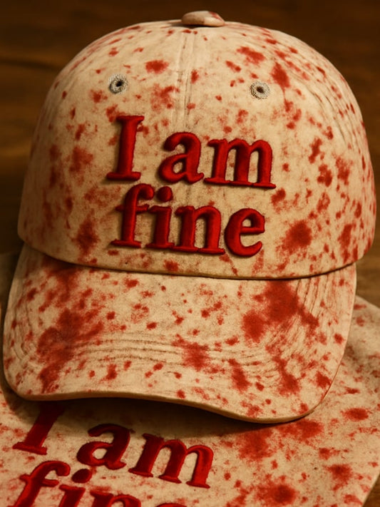 Unisex Art Bloodstain I'm Fine Hat