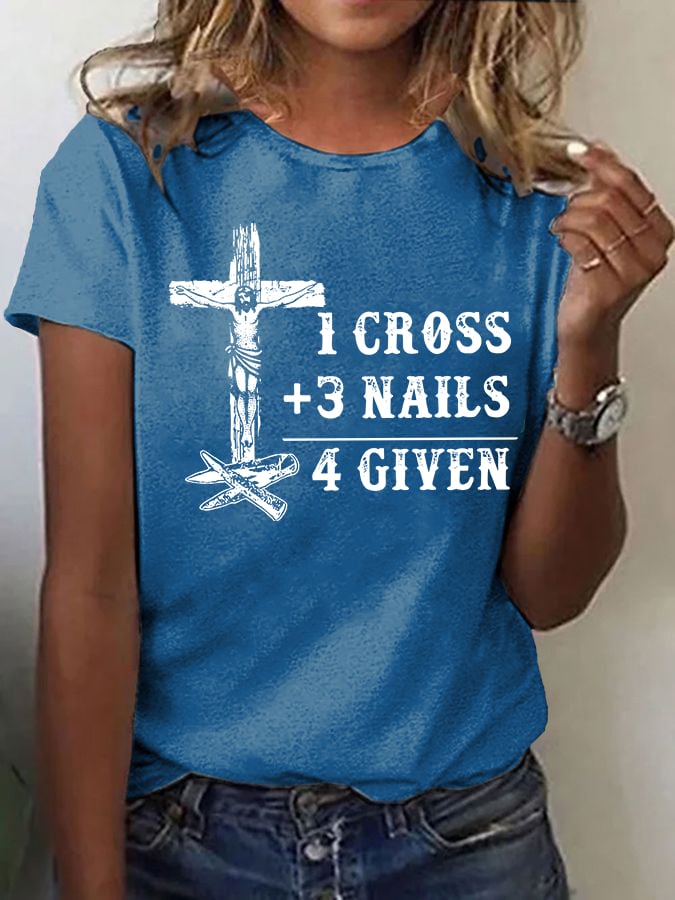 Women'S Casual Faith Short Sleeve T-Shirt