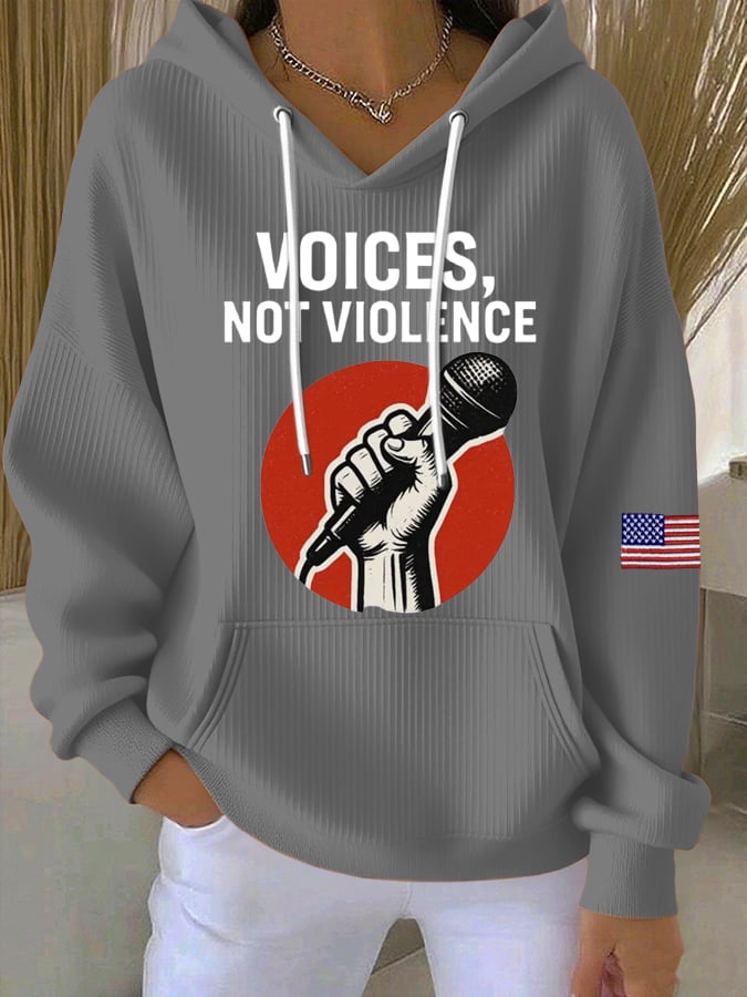 Women's Commemorative Print Casual Hoodie