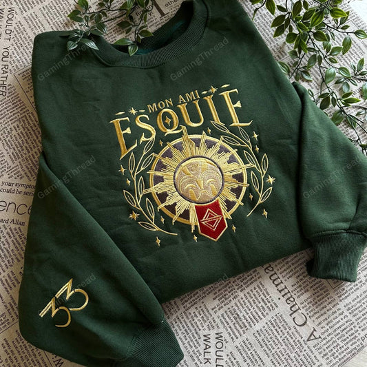 Esquie Expedition 33 Embroidered Sweatshirt and Hoodie, Video Game Shirt