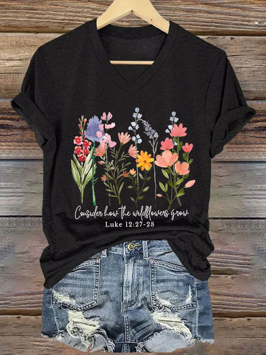 Women'S Casual Faith Short Sleeve T-Shirt