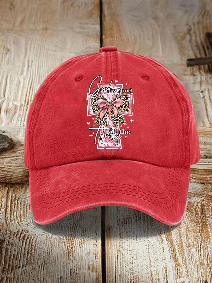Unisex God Is Good All The Time Print Baseball Cap