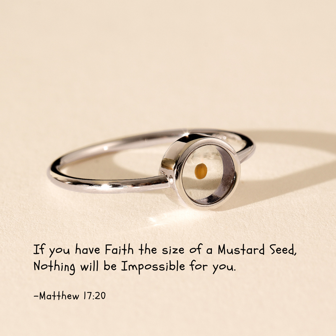 Mustard Seed of Faith Ring - Sterling Silver Ring