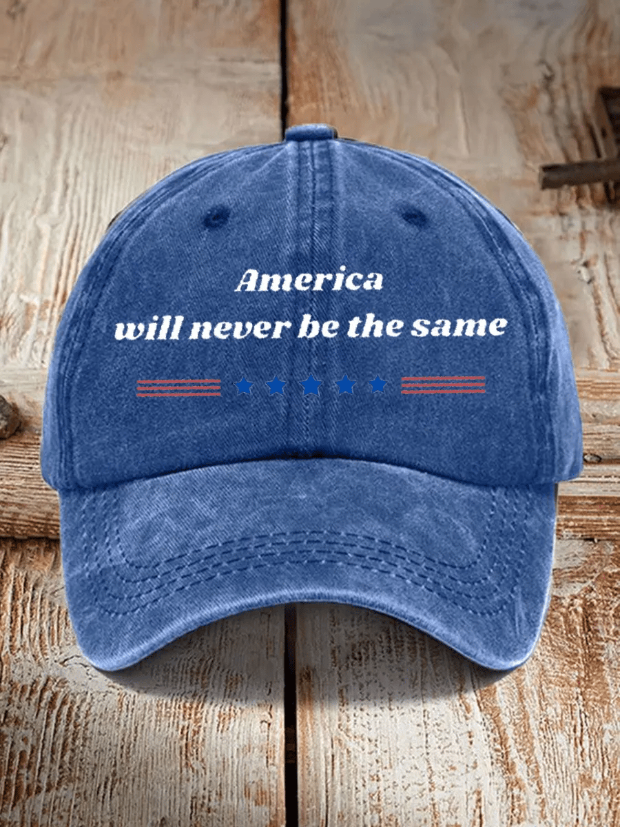 Retro America Will Never Be The Same Print Baseball Cap