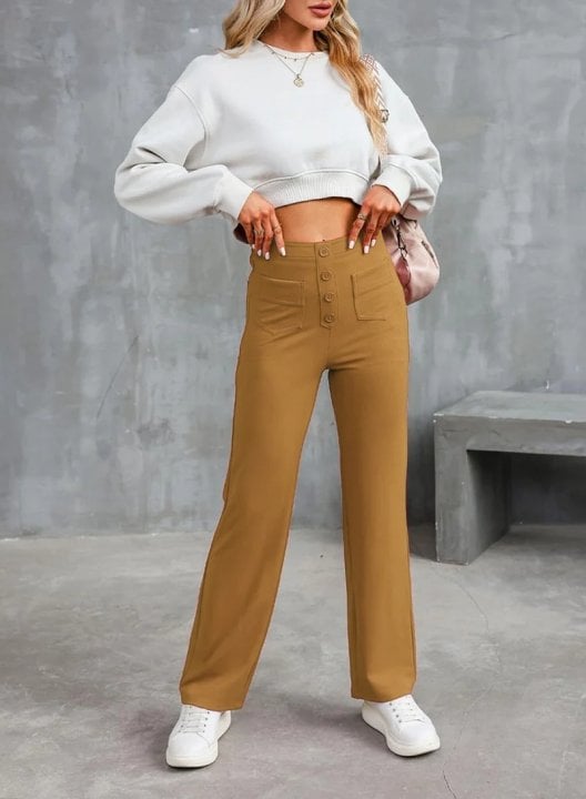 🔥Hot Sale 8000+💷Fan Favorite🔥Women's Casual High Waist Stretch Trousers