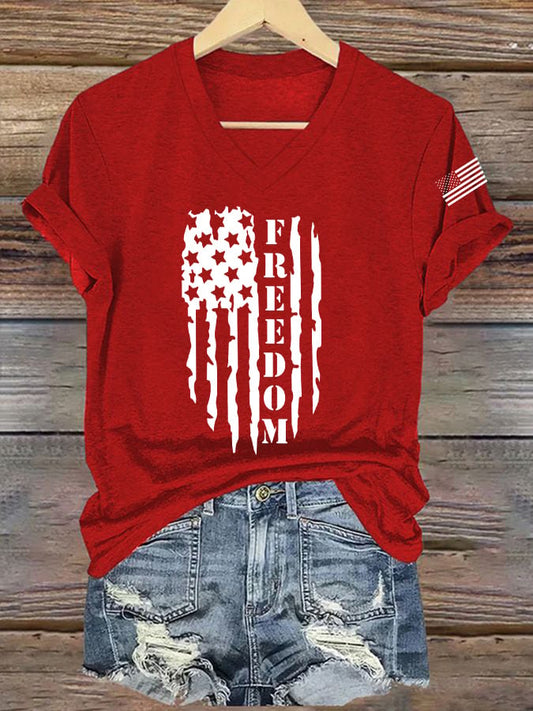 Women's Casual Free Print T-Shirt