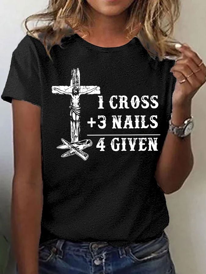 Women'S Casual Faith Short Sleeve T-Shirt