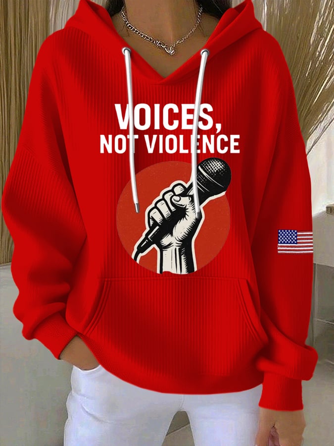 Women's Commemorative Print Casual Hoodie