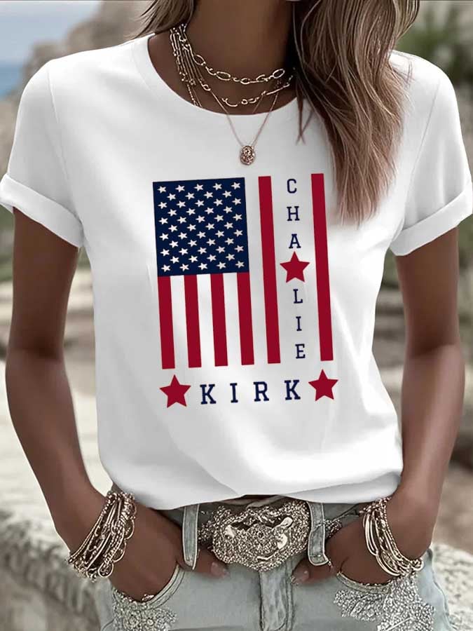 Women's Commemorative Leader Print Crew Neck T-Shirt