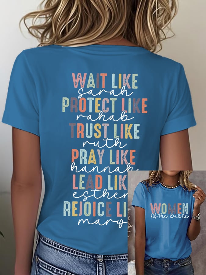 Women'S Casual Faith Short Sleeve T-Shirt