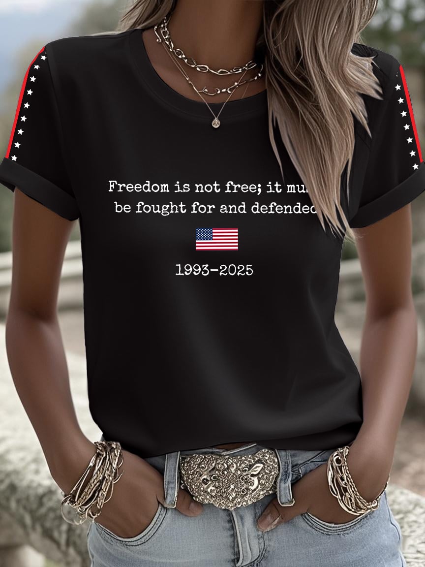 Women's Freedom Is Not Free Print  Shirt