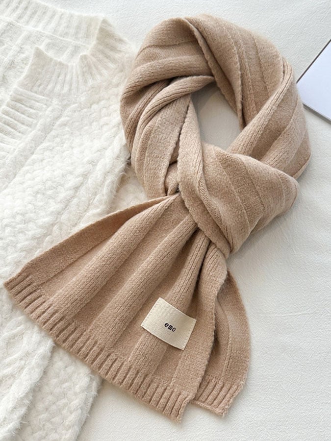 Autumn And Winter Warm Solid Color Scarf