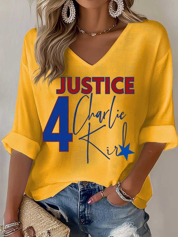 Women's Commemorative Leader Print Waffle T-Shirt