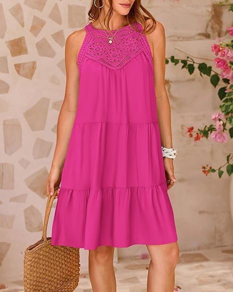 Lace A-Line Beach Dress