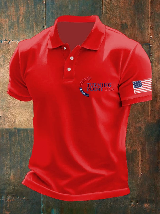 Man's Turning Point USA  Printed Polo Shirt