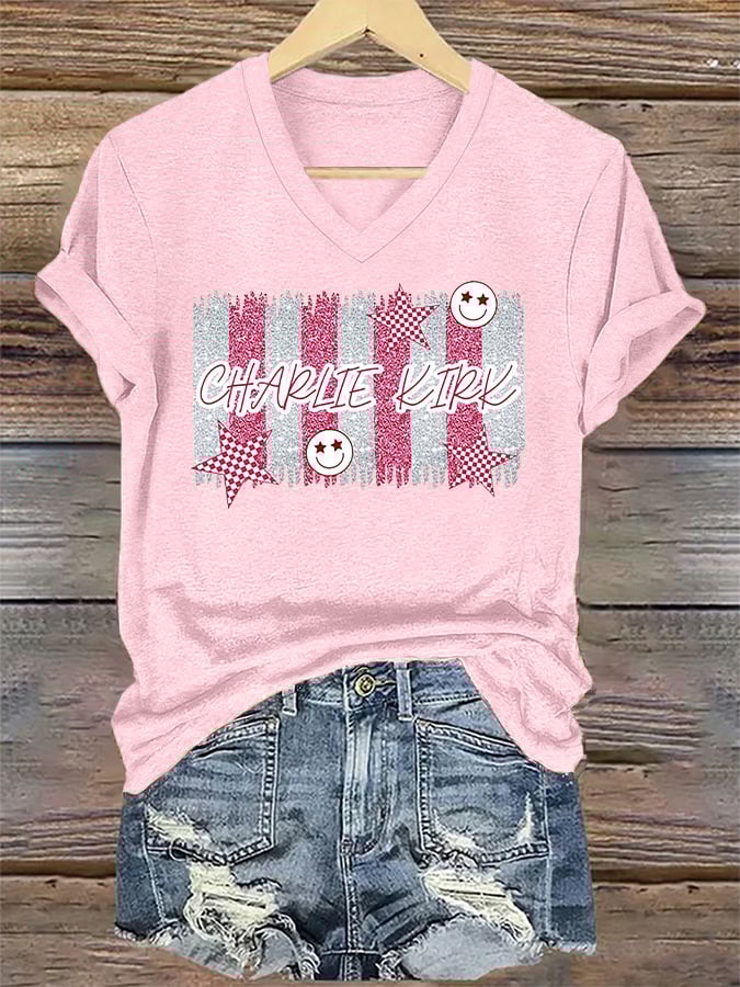 Retro Forever In Our Hearts Print T-Shirt