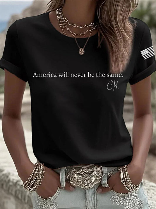 Women's Rip Printed Casual T-Shirt