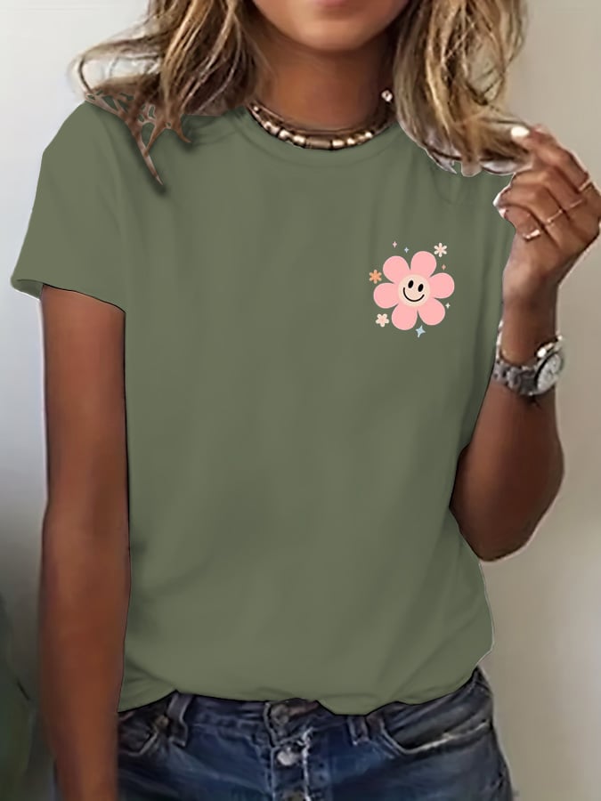 Women's Jesus Has My Back Print T-Shirt