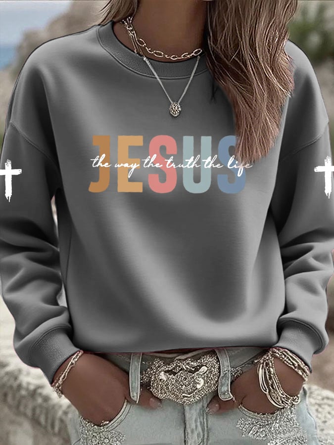 Women's Casual Jesus Truth Sweatshirt