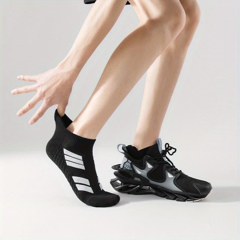 Stay-Put No-Show Sports Socks – Soft Cotton, Zero Slipping