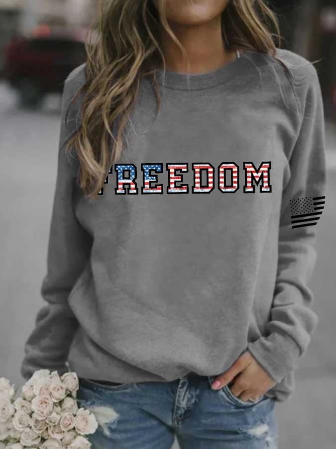 Women's Freedom Print Sweatshirt