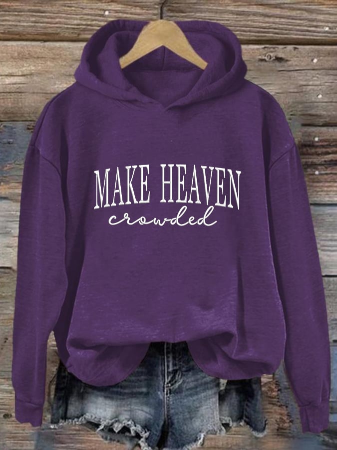 Women'S Casual Faith Print Sweatshirt