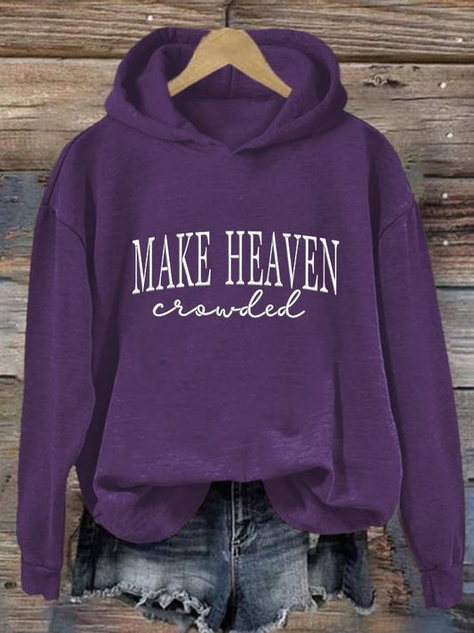 Women'S Casual Faith Print Sweatshirt
