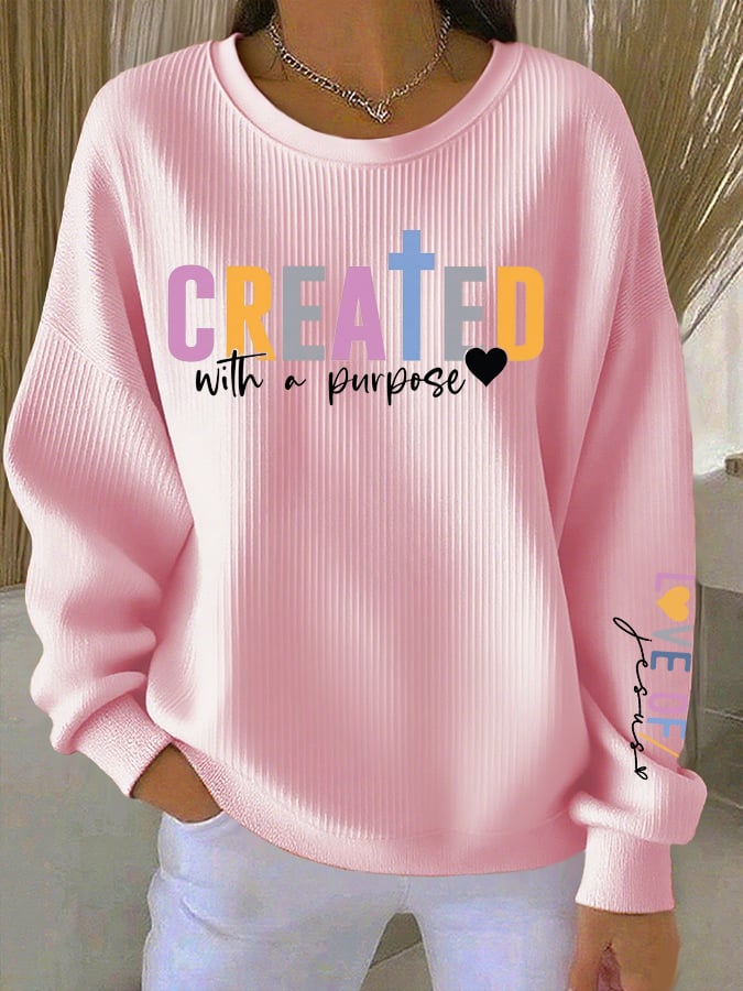 Women's Created with a Purpose Casual Sweatshirt