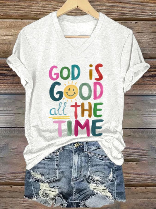 Women's God is Good All The Time T-shirt